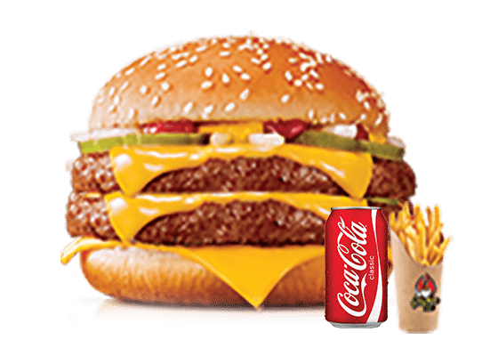 Livraison MENU BURGER MENU DOUBLE CHEESE 