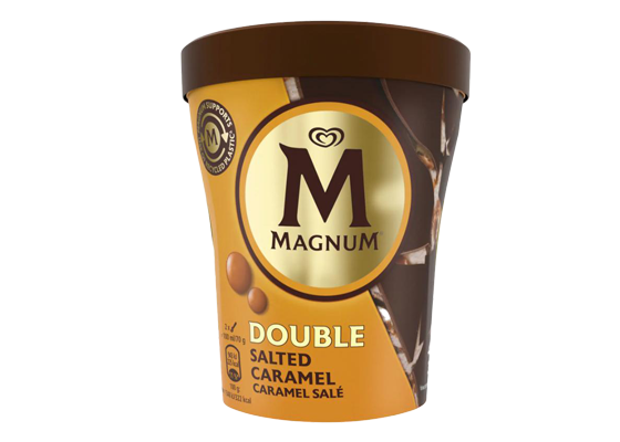 Livraison GLACES POT MAGNUM DOUBLE CARAMEL 